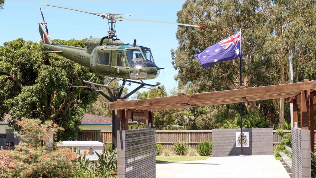 Helicopter in Memorial Gardens
